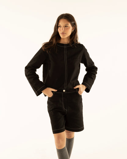 Blusa Mosquetões Preta