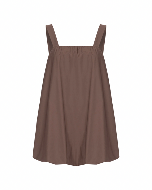 Vestido Balloon Marrom