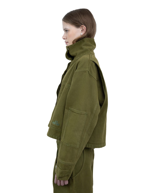 Jaqueta Boxy Verde