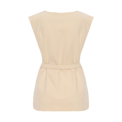 Blusa Cinto Manteiga
