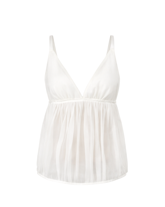 Blusa Organza de Seda Limited Edition Off White