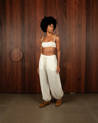 Blusa Voil de Linho Off White