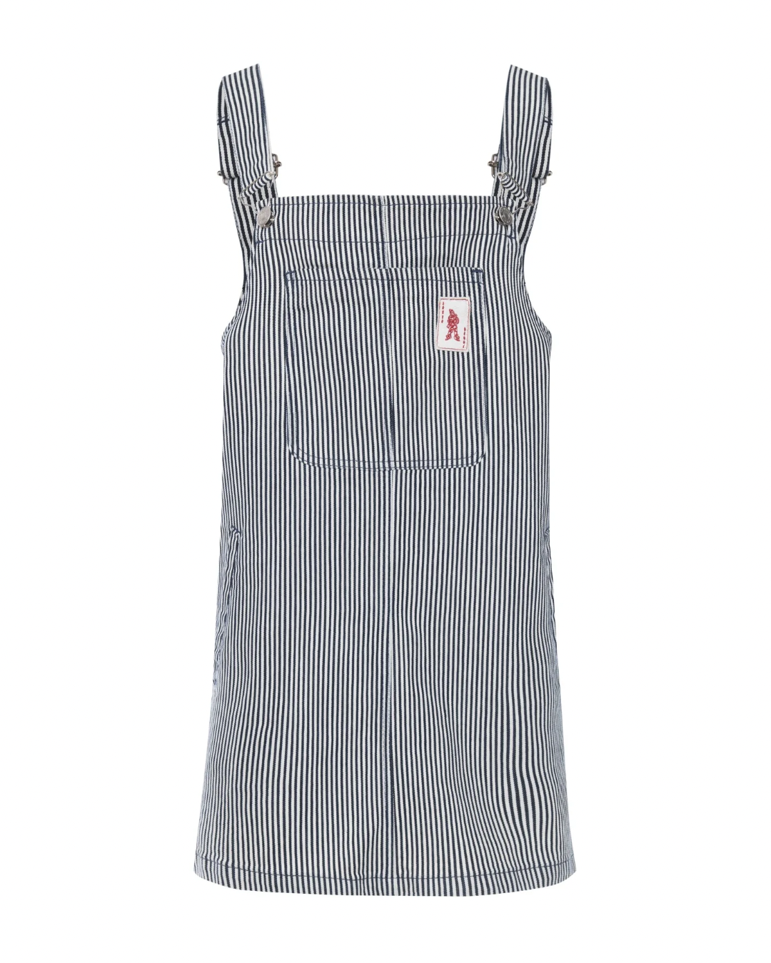 Vestido Jardineira Listrado