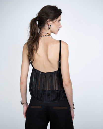 Blusa Organza de Seda Limited Edition Preta