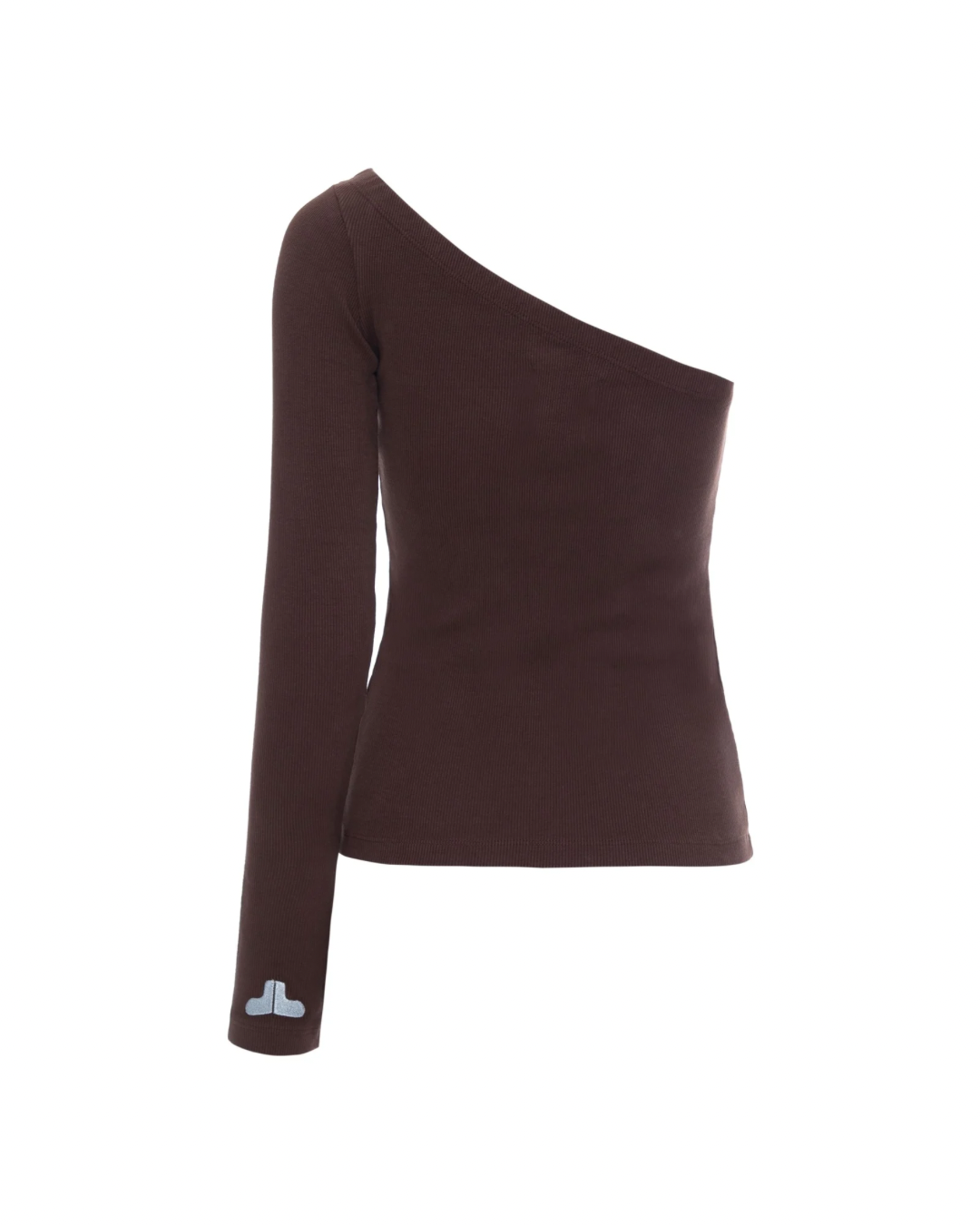 Blusa Um Ombro Só Marrom