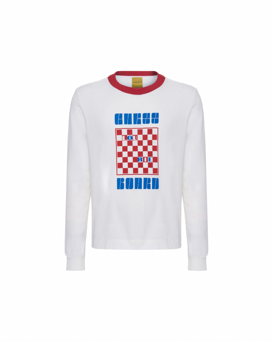 Camiseta Manga Longa Vermelha Unissex