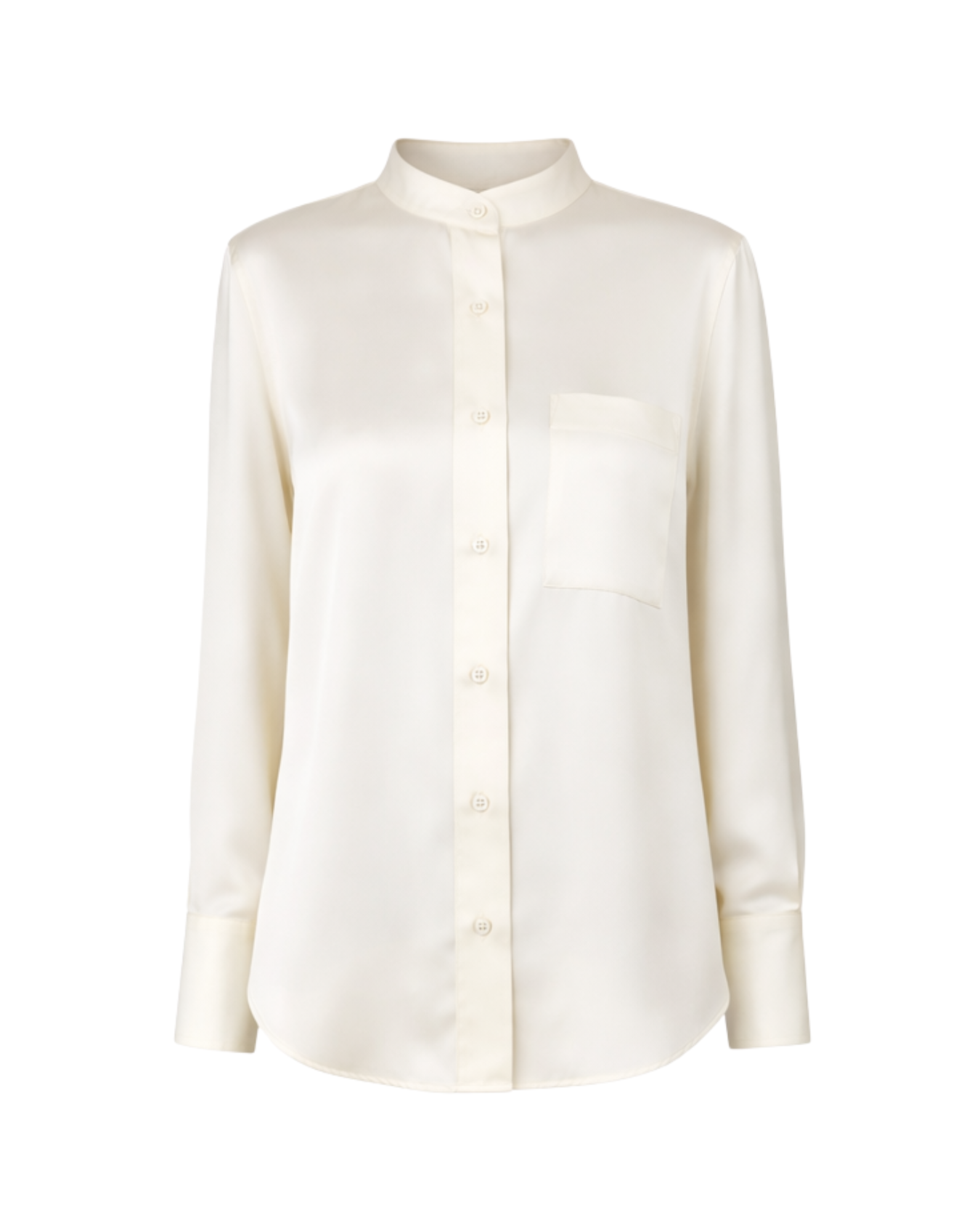 Camisa Acetinada Creme
