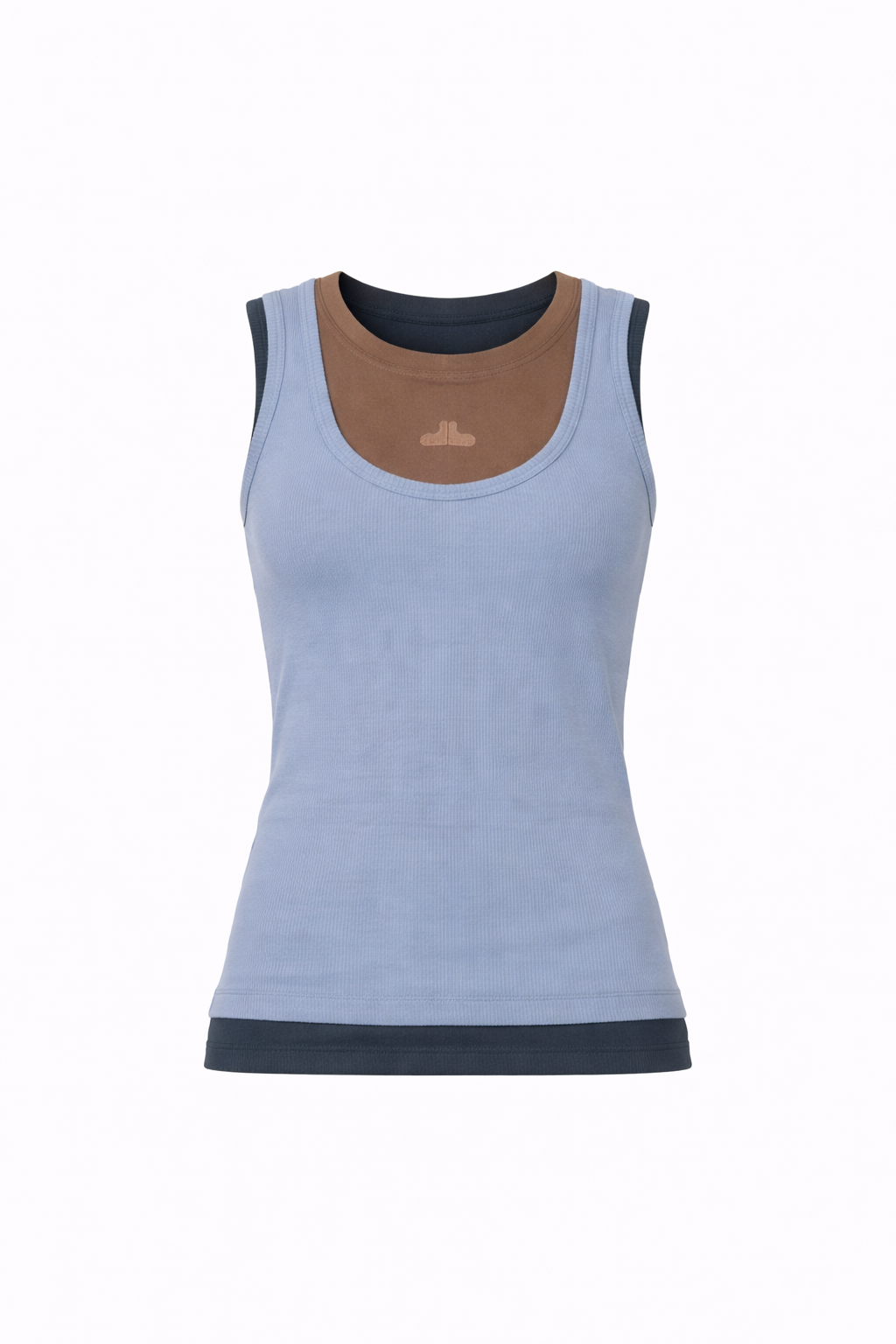 Regata Tripla Azul, Marrom e Cinza