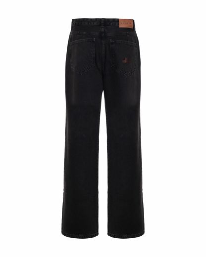 Calça Jeans Logo Preta