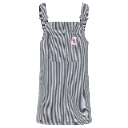 Vestido Jardineira Listrado