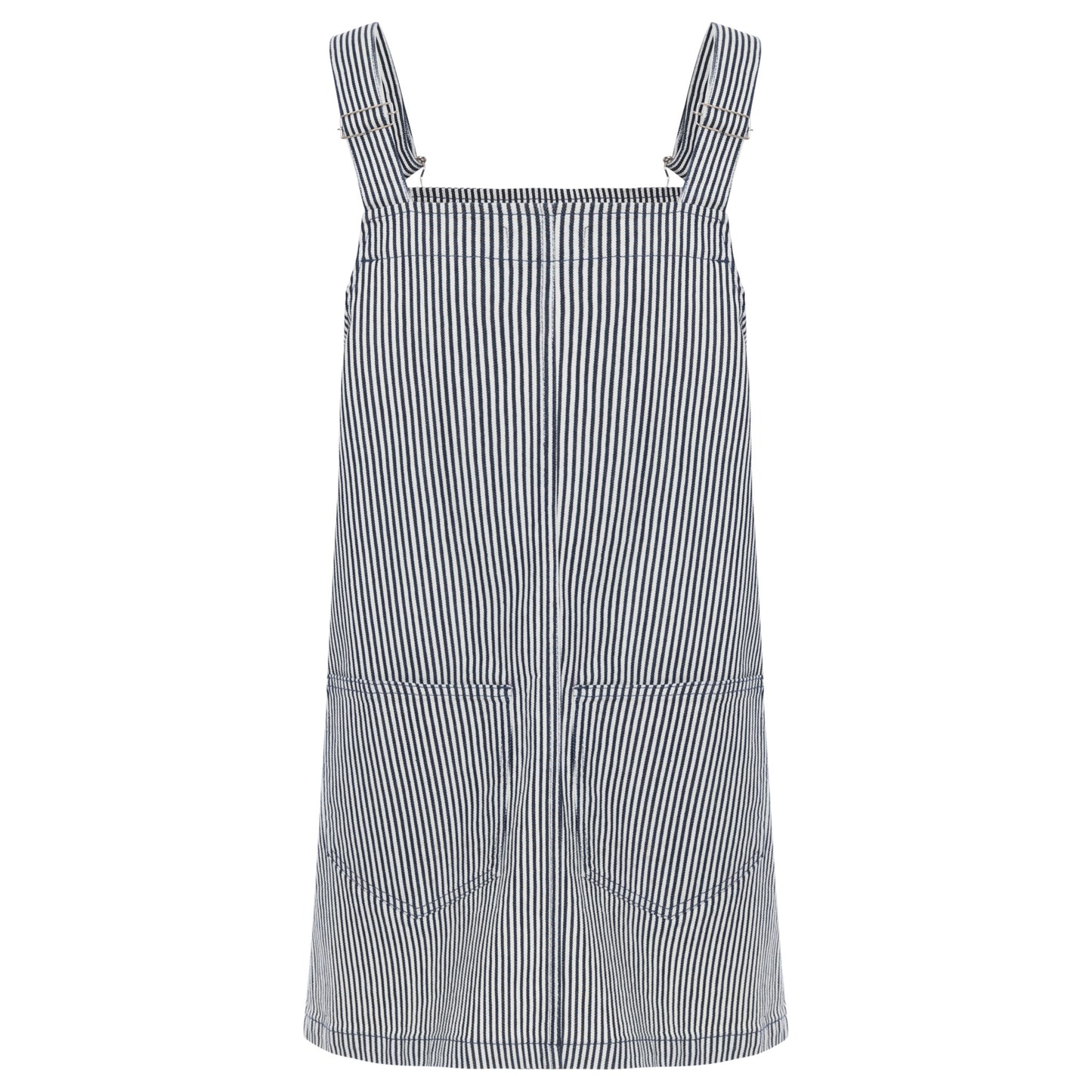 Vestido Jardineira Listrado