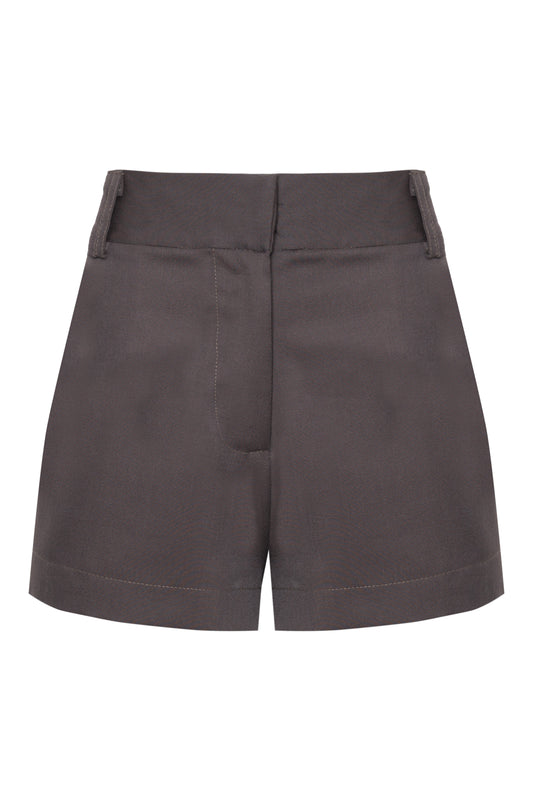 Mini Shorts Marrom