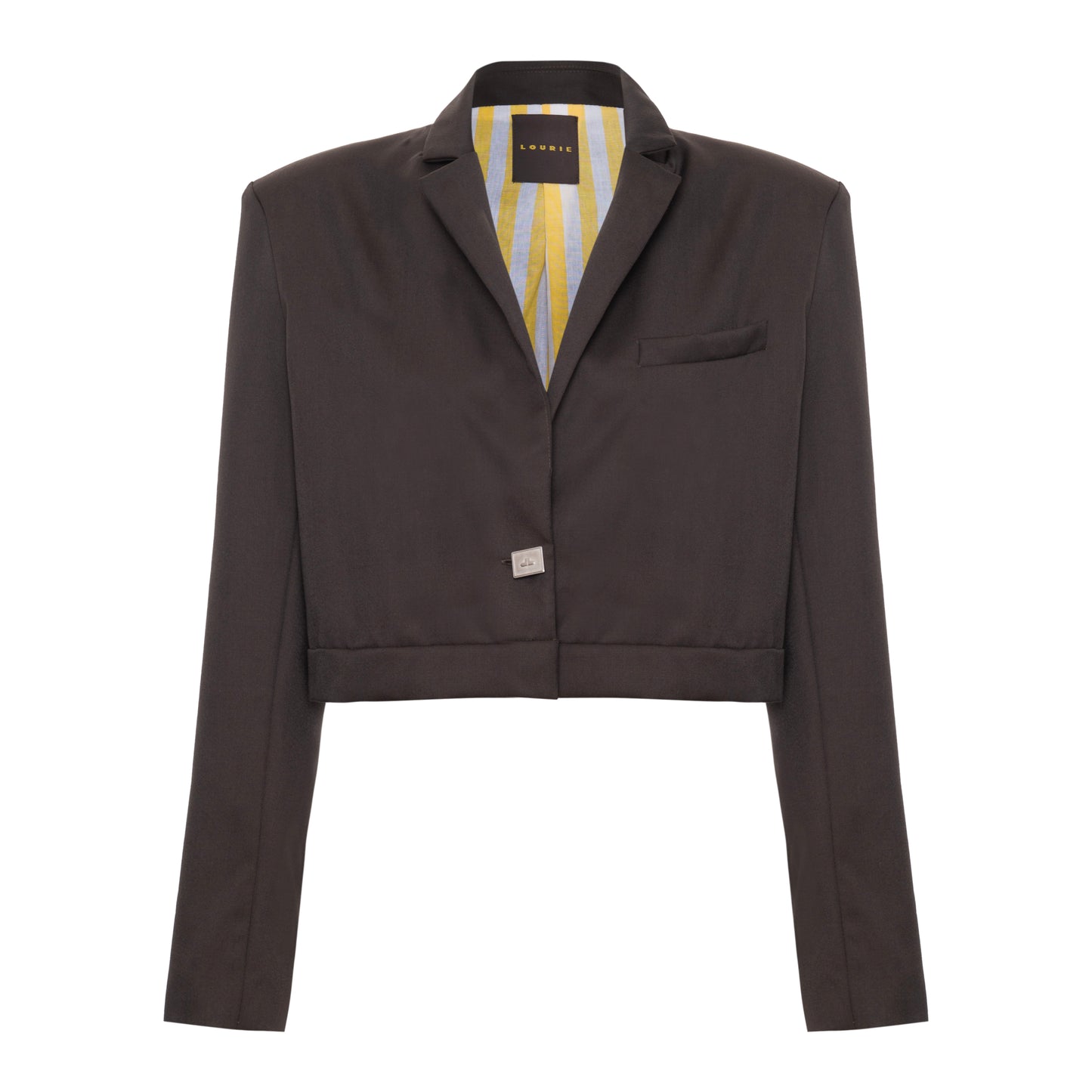 Blazer Cropped Marrom