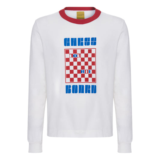 Camiseta Manga Longa Vermelha Unissex