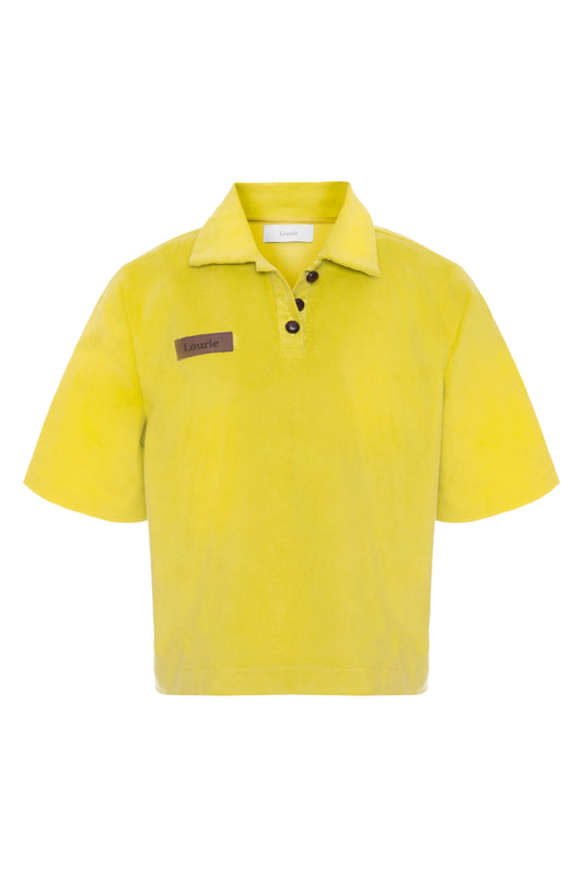 Polo Cotelê Amarelo