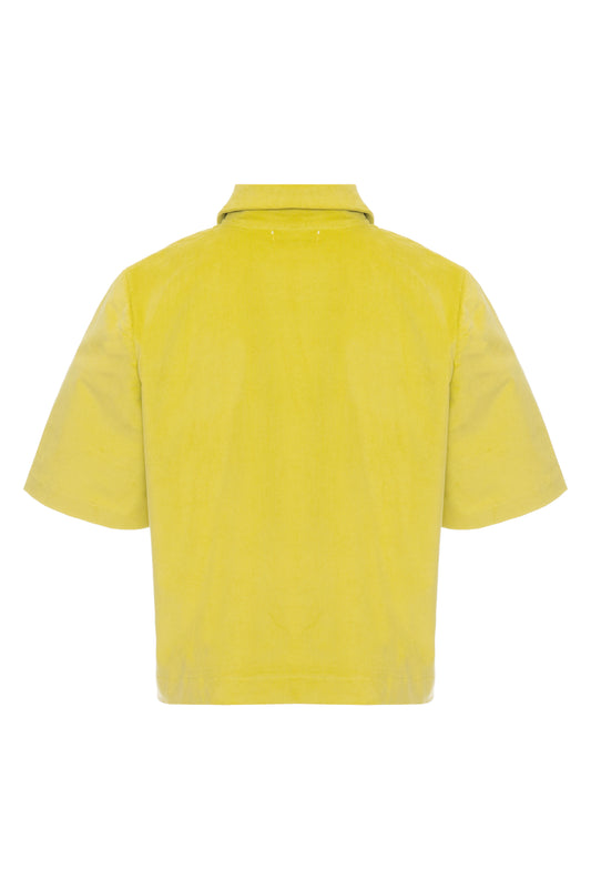 Polo Cotelê Amarelo