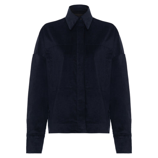 Camisa Veludo Preta
