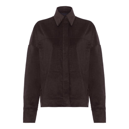 Camisa Veludo Marrom