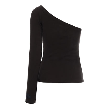 Blusa Um Ombro Só Preta