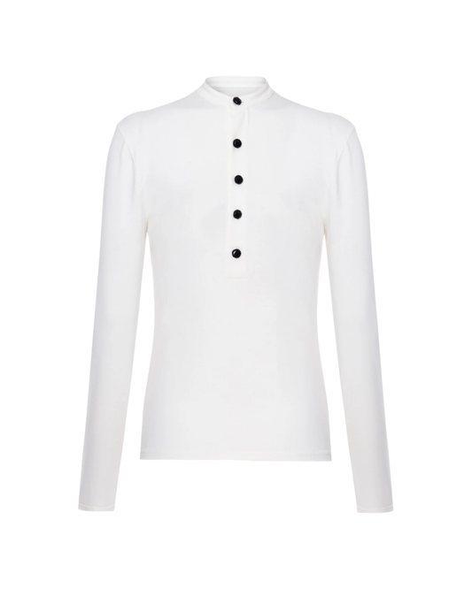 Blusa Manga Longa COLLAB Malczewski Branca